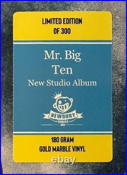 Mr. Big Ten (Autographed Card by full band) GOLD MARBLE Vinyl Only 300 Made