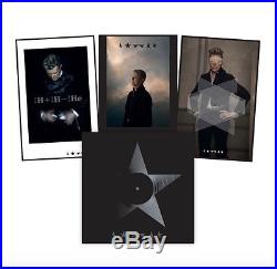 NEW David Bowie Blackstar CLEAR + BLACK Vinyl LPs SEALED plus all 3 LITHOGRAPHS