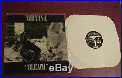 NIRVANA Bleach RARE ORIGINAL SUB POP White Vinyl First Pressing SP34