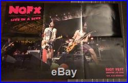 NOFX Ribbed Live In A Dive Vinyl Clear Red Splatter 1/190 Punk Face To Face NEW