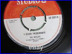 NORMA FRAZER come by here/THE WAILERS I stand predominate STUDIO 1 7-inch SO 202
