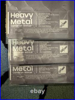 NUMBERED Cameron Winter Heavy Metal SPLATTER vinyl /1000 blood records singles