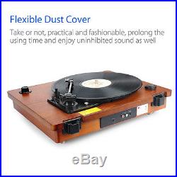 Nature Wood Bluetooth USB Turntable Vintage Record Player Vinyl-to MP3