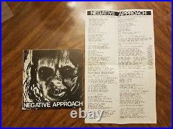 Negative Approach 7 10 song ep 2nd press red labels Misfits, Necros, KBD