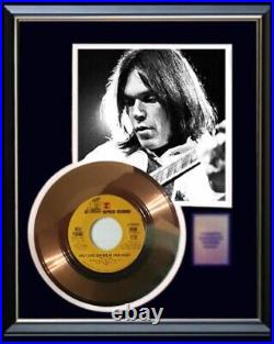 Neil Young Only Love Can Break Your Heart 45 RPM Gold Record Rare Non Riaa