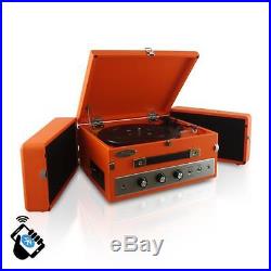 New PLTT82BTOR Vintage Classic Bluetooth Turntable Record Player Vinyl-To-MP3
