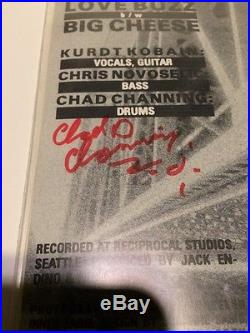 Nirvana Kurt Cobain Love Buzz Promo Slash Chad Channing Signed Autographed Vinyl