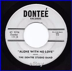 Northern Soul 45 CONTEMPLATIONS Alone With No Love b/w DONTEE STUDIO BAND Hear