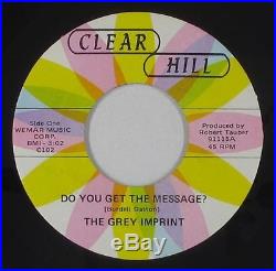 Northern Soul 45 Grey Imprint Do You Get The Message Clear Hill VG++ mp3