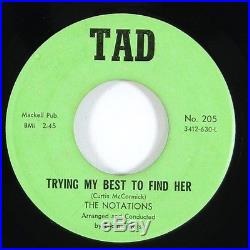 Notations Trying My Best To Find Her Ultra Rare Northern Soul 45 Tad mp3