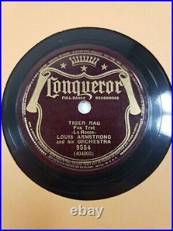 On Conqueror Louis Armstrong And His Orchestra? - Dinah / Tiger Rag NM/NM B4