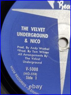Original 1967 Velvet Underground & Nico Mono First East Coast US Torso LP V-5008