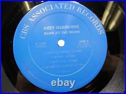 Ozzy Osbourne Bark At The Moon LP Record Ultrasonic Clean CBS Shrink/Hype NM