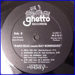 PAPO FELIX meets RAY RODRIGUEZ GHETTO LP LATIN JOE BATAAN MONO ORIGINAL rare