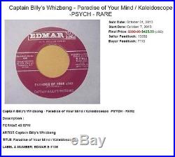 PARADISE OF YOUR MIND Classic Psych Rock Vinyl Record Captain Billys Whizbang