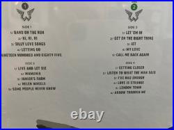 PAUL McCARNTNEY WINGS Limited Edition Color Vinyl 180-G CLEAR GREEN RED SEALED