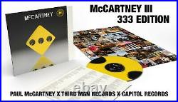 PAUL McCARTNEY McCartney III 3 Third Man TMR Yellow Vinyl LP 333 Copies Only