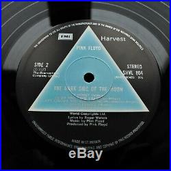 PINK FLOYD Dark Side Of The Moon UK 1st Pressing Solid Blue Triangle MINT LP