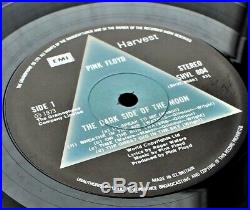 PINK FLOYD Dark Side Of The Moon UK 1st Pressing Solid Blue Triangle MINT LP