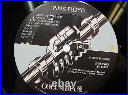 PINK FLOYD Wish You Were Here LP Record JC 33543 withPostcard NM Ultrasonic Clean