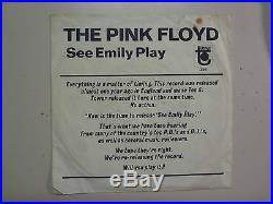 PINK FLOYDSee Emily Play 255-Scarecrow 207-U. S. 67 Tower 356 DJ Label withSleeve