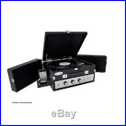 PLTTB8UI Classical Vinyl Turntable Player PC Records USB Aux In withSpeaker System