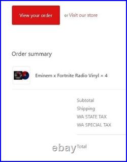 PREORDER Eminem x Fortnite Radio LP Exclusive NUMBERED