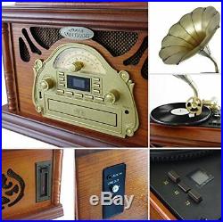 PTCDCS32BT Classic Bluetooth Turntable Record Player, Vinyl-To-MP3 Recording