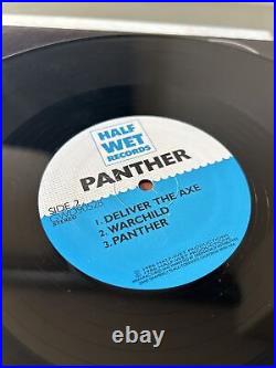 Panther Self-titled Vinyl LP With Merch Sheet (Half Wet Records GWD 90528, 1986)