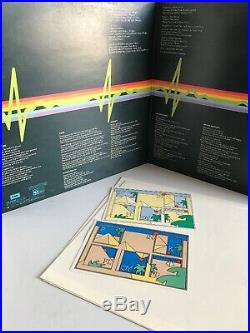Pink Floyd Dark Side Of The Moon Lp Solid Blue Prism Uk 1st Press Pro Cleaned
