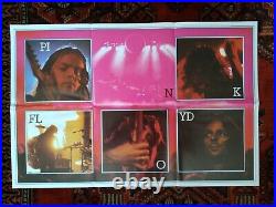 Pink Floyd Dark Side of the Moon Solid Blue Triangle Posters, postcard VG+