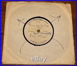 Pink Floyd Point Me At The Sky Rare Authentic Uk 1-sided Emidisc Acetate 7