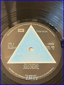 Pink Floyd dark side of the moon vinyl lp 1st press SHVL 804 Solid Blue EX+