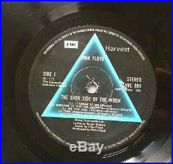 Pink floyd dark side of the moon UK 1973 this issue has misprinted labels- RARE