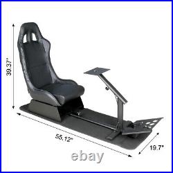 Play Racing Gaming Foldable Driving Race Seat Simulator Sim Chair Rig Cockpit
