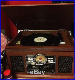 Portable Turntable Record Player Retro Oldies Old Speaker Vinyl Vintage 3 Speed