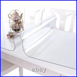 Premium Clear Plastic Vinyl Table Cover Tablecloth Protector Sold Folded