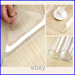 Premium Clear Plastic Vinyl Table Cover Tablecloth Protector Sold Folded