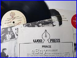 Prince Parece Brazil PROMO DJ Press Sheet LP gold nigga piano and a microphone