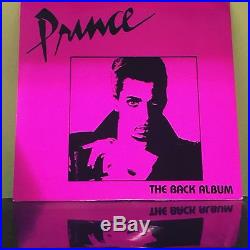 Prince The Back Album LP Rare NM Fan Club Edition B Sides Record Vinyl