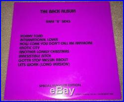 Prince The Back Album LP Rare NM Fan Club Edition B Sides Record Vinyl