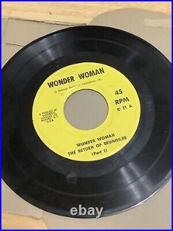 RARE 1967 Wonder Woman 45rpm Record The Return Of Brunhilde