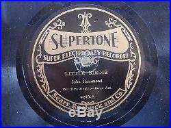 RARE ANTIQUE BLUEGRASS OLD-TIME SINGING With BANJO JOHN HAMMOND 78 RPM RECORD