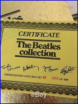 RARE Australian Numbered The Beatles Collection Gold Embossed Box Set BC-13
