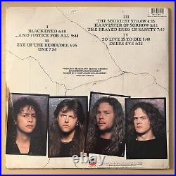 RARE? Metallica. And Justice For All 1988 2xLP Vinyl Album Elektra OG