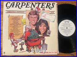 RARE PROMO Carpenters Christmas Portrait LP A&M Holiday 1st White Label WLP M-