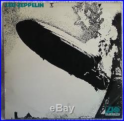 RARE original Led Zeppelin I Turquoise lettering Atlantic plum/red label vinyl