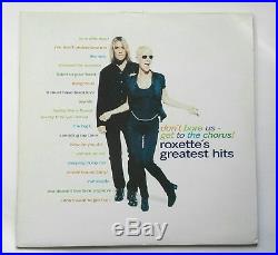 ROXETTE'Don't Bore Us Get To The Chorus!' 2x LP Vinyl 1995 Greatest Hits Rare
