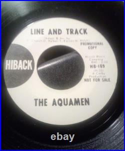 Rare Monster Northern Soul Garage Aquamen Line And Track Hiback 45 Mint Look