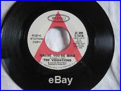 Rare Northern Soul 45 The Vibrations Cause You're Mine/I Took An Overdose N M
